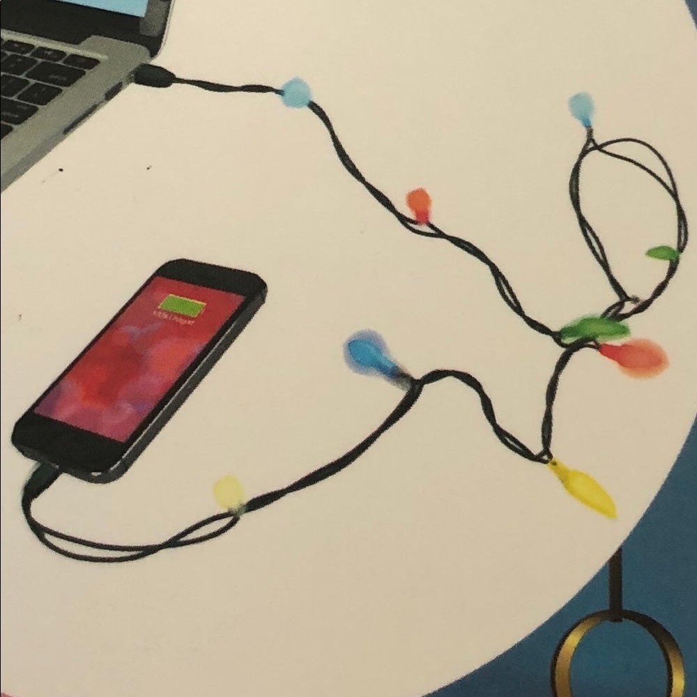 Merry iPhone Christmas LED Lights Charger New